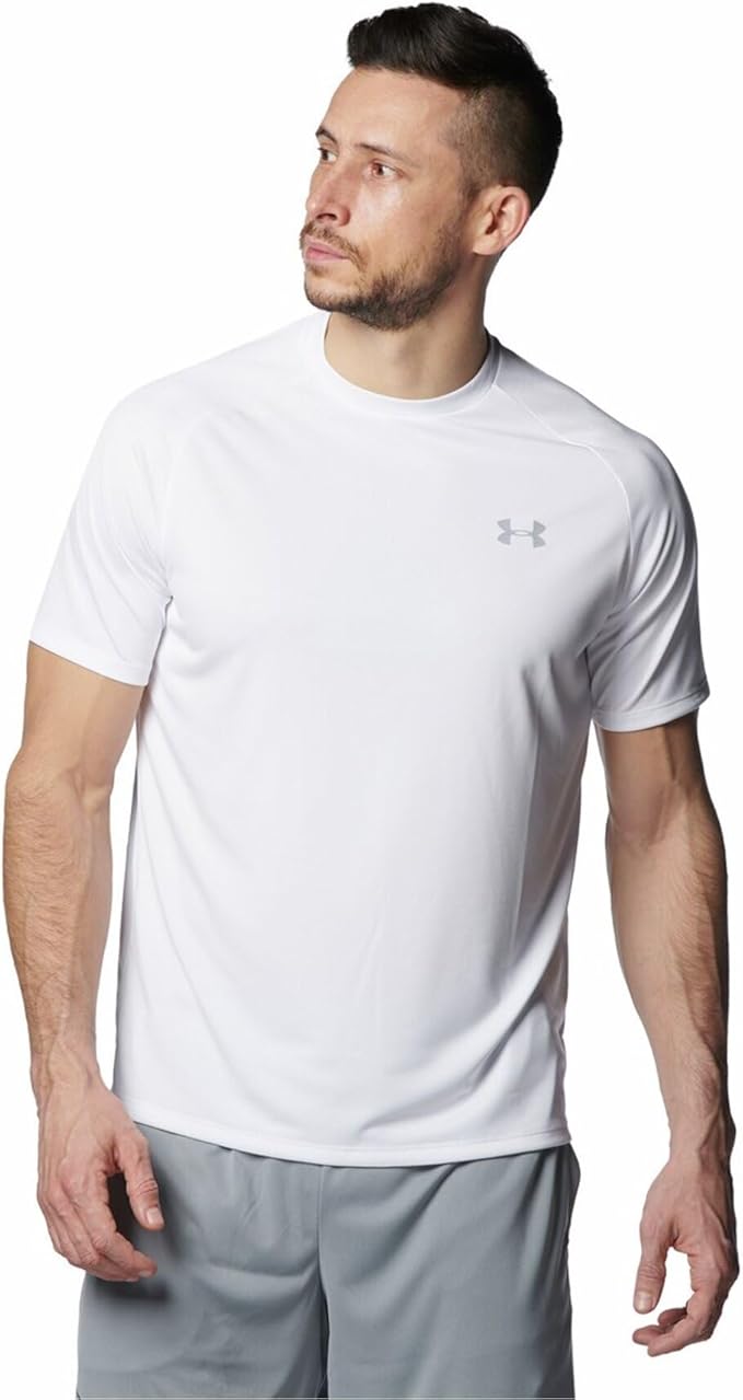 Trainings-T-Shirt, schweißableitend, schnelltrocknend, UA Tech Kurzarm-T-Shirt 2.0, Herren